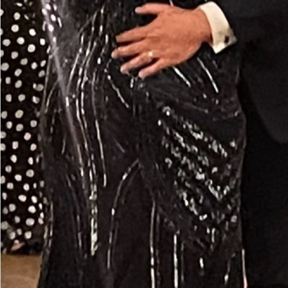 Navy and silver gown, unique and beautiful! Mother of the groom, worn once, 14 - Picture 6 of 8